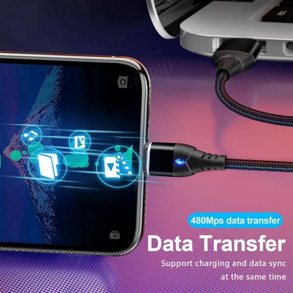 Grote foto drphone echo series 3 in 1 magnetische micro usb usb c lightning 3a snellader 2m oplaadkabel d telecommunicatie opladers en autoladers
