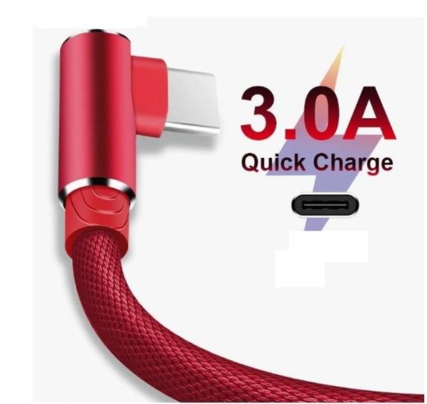 Grote foto drphone d9 type c usb c dubbele 90 haakse nylon gevlochten 2.4a kabel 2 meter datasynchronisatie telecommunicatie opladers en autoladers