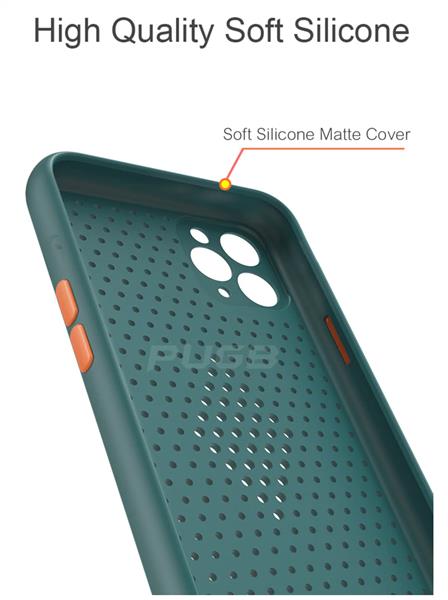 Grote foto drphone iphone 12 pro max mesh ultradunne siliconen tpu hoesje ademend schokbestendige case zw telecommunicatie mobieltjes