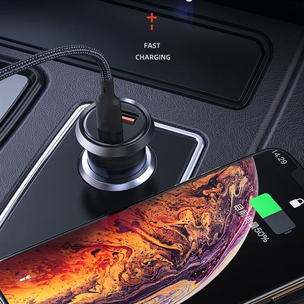 Grote foto drphone invisible pro 2 autolader metalen behuizing 30w usb c met pd snel laden universe telecommunicatie opladers en autoladers