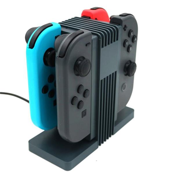 Grote foto nintendo switch fast charge laad houder joy con docking lader 4 slots docking station charger telecommunicatie mobieltjes