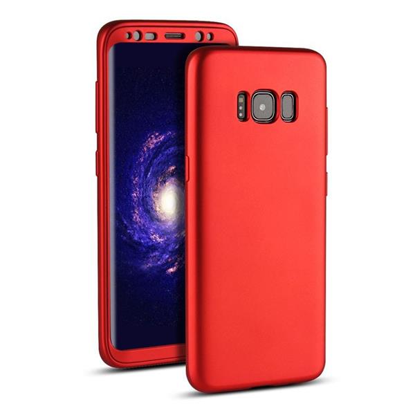 Grote foto note 8 360 case full body hoesje voor en achter cnc full coverage rood telecommunicatie mobieltjes