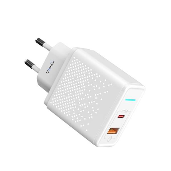 Grote foto drphone halo7c 18w qualcom 3.0 quick charge thuislader usb c input snel lader met intelligente telecommunicatie opladers en autoladers