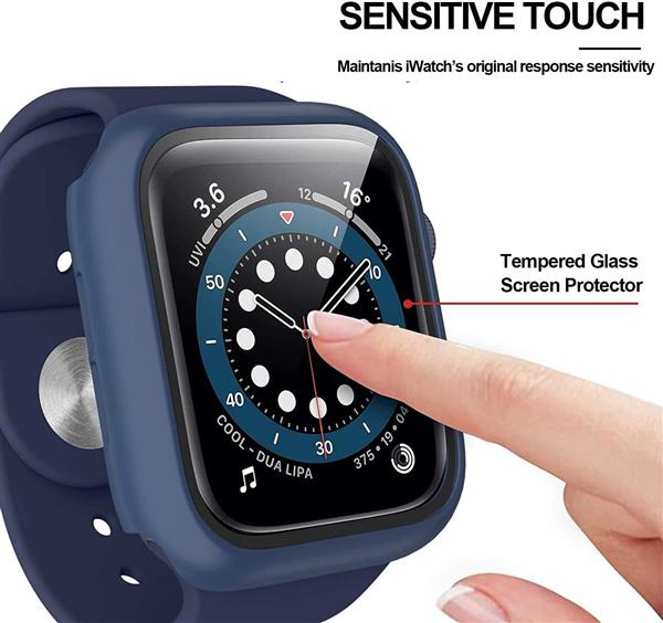 Grote foto drphone fc3 40mm 360 cover volledige hoes ingebouwde screenprotector voor apple watch 40m kleding dames horloges