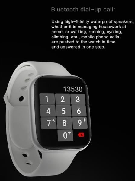 Grote foto drphone epsilon x smartwatch 1.78 inch kleurenscherm belfunctie hartslagmeter voor mannen en v kleding dames horloges