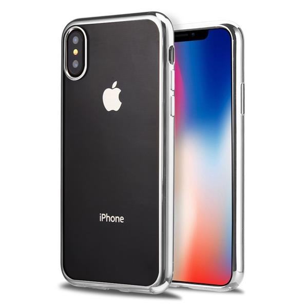 Grote foto iphone x hoesje tpu siliconen case softgel ultradunne cover zilver telecommunicatie mobieltjes