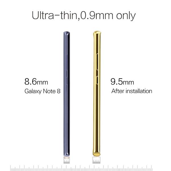 Grote foto note 8 hoesje tpu siliconen case softgel ultradunne cover goud telecommunicatie mobieltjes