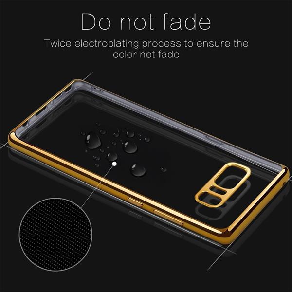 Grote foto note 8 hoesje tpu siliconen case softgel ultradunne cover goud telecommunicatie mobieltjes