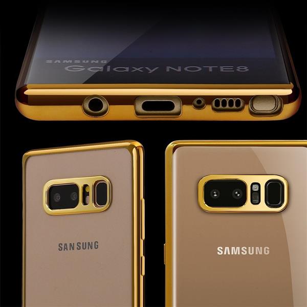 Grote foto note 8 hoesje tpu siliconen case softgel ultradunne cover goud telecommunicatie mobieltjes