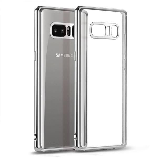 Grote foto note 8 hoesje tpu siliconen case softgel ultradunne cover zilver telecommunicatie mobieltjes