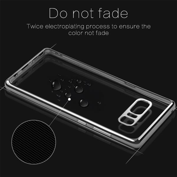 Grote foto note 8 hoesje tpu siliconen case softgel ultradunne cover zilver telecommunicatie mobieltjes