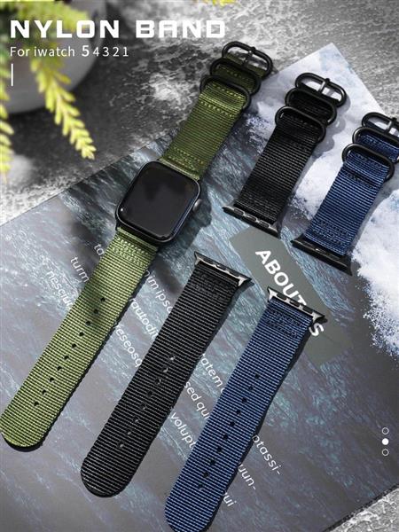 Grote foto drphone swb1 smart watch bandje roestvrij staal gesp nylon apple watch 38mm 40mm groe kleding dames horloges