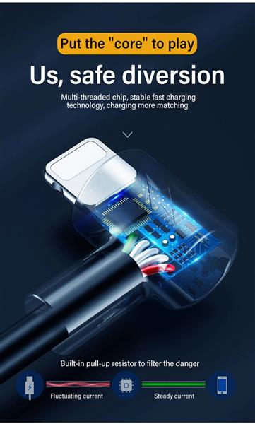 Grote foto drphone d10 90 haakse usb c oplaadkabel 5a super charge kabel 1 meter wit telecommunicatie opladers en autoladers