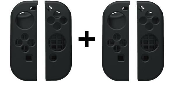 Grote foto 2 pack combi pack hoogwaardig siliconen bescherm hoes nintendo switch joy con links rechts 4 telecommunicatie mobieltjes