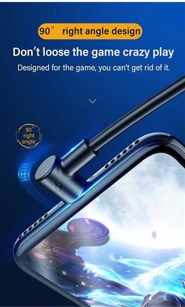 Grote foto drphone d10 90 haakse lightning oplaadkabel 2.4a snel laden 1 meter kabel zwart telecommunicatie opladers en autoladers