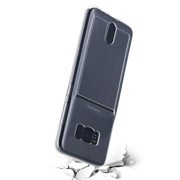 Grote foto samsung s8 tpu ultra dun kaart case gel shockproof case cover transparant telecommunicatie mobieltjes