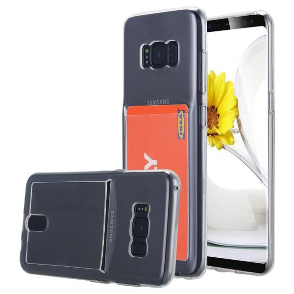 Grote foto samsung s8 plus tpu ultra dun kaart case gel shockproof case cover transparant telecommunicatie mobieltjes