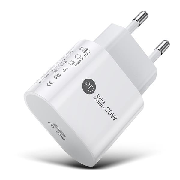 Grote foto drphone pdtc2 20w thuislader 1m usb c naar usb c fastcharge powerdelivery pd kabel voor o.a sa telecommunicatie opladers en autoladers