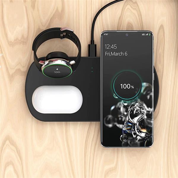 Grote foto drphone sqi1 draadloze lader qi oplaadstation 3 in 1 lader voor samsung gear active samsun telecommunicatie opladers en autoladers