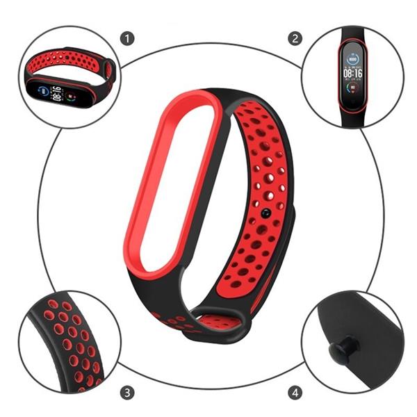 Grote foto drphone xm34 xaomi bandje voor m3 m4 rood wit kleding dames horloges