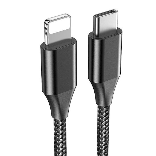 Grote foto drphone lunar black 18w lader usb c 5v 1 meter type c naar lightning kabel thuislader vo telecommunicatie opladers en autoladers