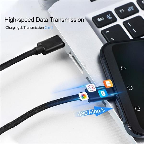 Grote foto drphone lunar black 18w lader usb c 5v 1 meter type c naar lightning kabel thuislader vo telecommunicatie opladers en autoladers