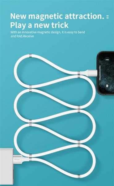 Grote foto drphone as2 usb c 3a kabel magnetisch 1 meter thuislader 3 poorten usb fast charge lader led telecommunicatie opladers en autoladers