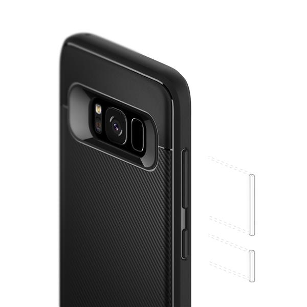 Grote foto s8 plus caseology vault ii series tpu shock proof case black telecommunicatie mobieltjes