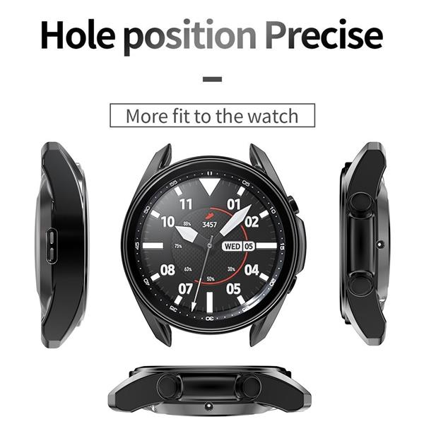 Grote foto drphone sgw samsung galaxy watch 3 41mm extra dun flexibele bumper zilver kleding dames horloges