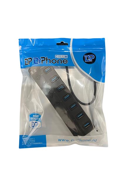 Grote foto drphone xtreme3 usb hub 7 poorten 3.0 hub per poort aan uit zetten 5 gbps led indicatie z computers en software overige computers en software