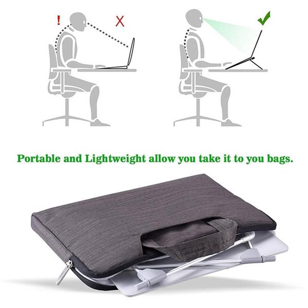 Grote foto drphone lps1 laptop houder anti slip hoek verstelbare beugels laptop stand grijs computers en software overige computers en software