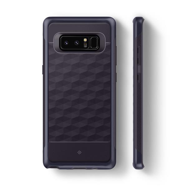 Grote foto note 8 caseology parallax series shock proof tpu grip case orchid gray telecommunicatie mobieltjes