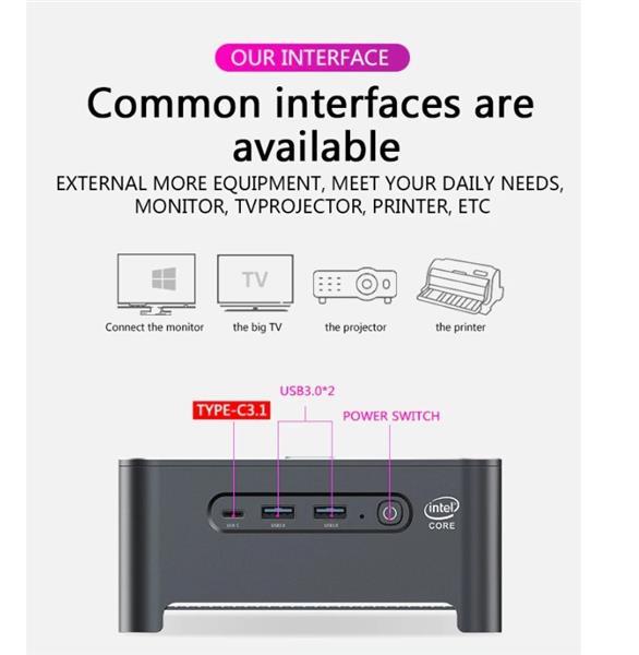 Grote foto elementkey ion mini pc i7 10750h 5 ghz computer 16gb ram 512gb nvme ssd windows 11 pr computers en software overige computers en software