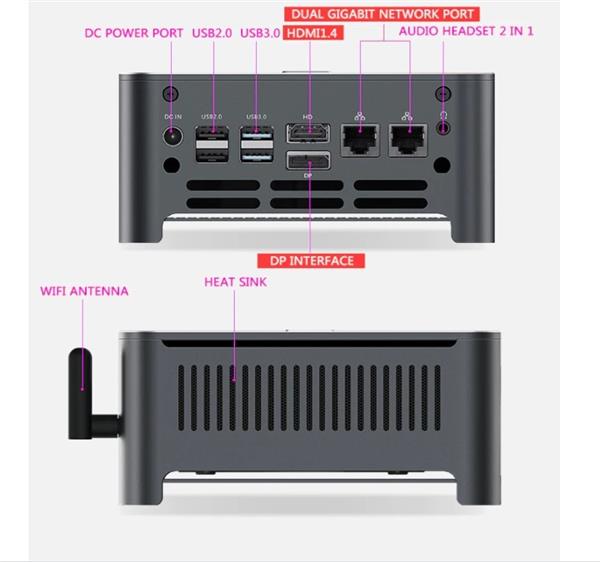 Grote foto elementkey ion mini pc i7 10750h 5 ghz computer 16gb ram 512gb nvme ssd windows 11 pr computers en software overige computers en software