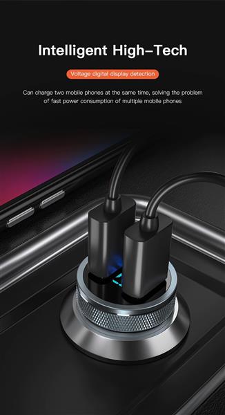 Grote foto drphone invisible4 autolader qc3.0 3a 9v usb c met pd 18w snel opladen 36w met digitale displa telecommunicatie opladers en autoladers