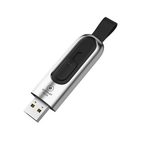 Grote foto luxwallet pd1 metalen usb3.1 3.0 flash drive usb stick 256gb leessnelheid tot 100mb s push p computers en software overige computers en software