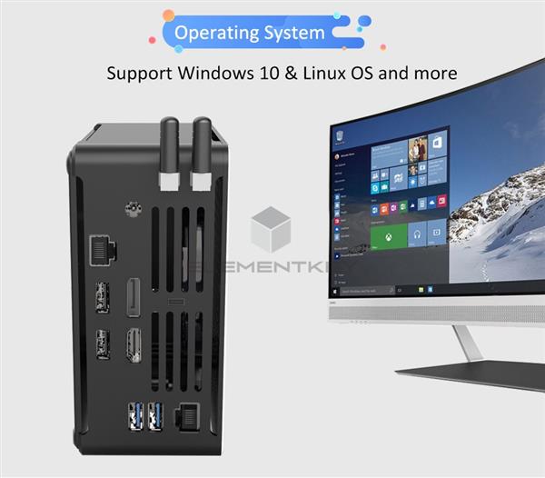 Grote foto elementkey ion2 mini pc i9 9880h 4.8 ghz computer 16b ram 256gb nvme ssd 1tb hdd win computers en software overige computers en software