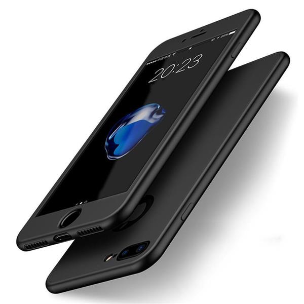 Grote foto iphone 8 7 plus soft gel ultradunne schokbestendige hybrid 360 tpu case zwart telecommunicatie mobieltjes