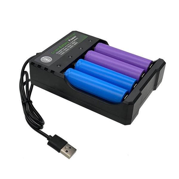 Grote foto drphone bc4s batterijlader 4 sloten indicator usb aansluiting 10440 14500 16340 16650 1465 telecommunicatie opladers en autoladers