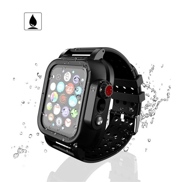Grote foto drphone 3 in 1 allround bescherming tpu case geschikt voor de apple watch 4 44 mm zwart kleding dames horloges