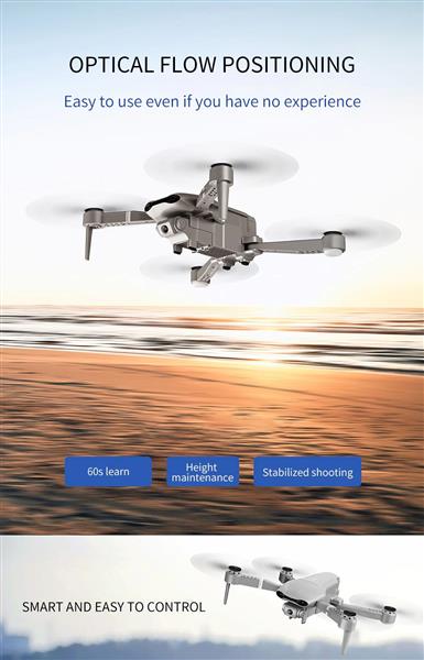 Grote foto luxwallet nocchi vicky 4d 30 km h 230 gram 2.4ghz wifi gps drone 300meter hd camera live computers en software overige computers en software