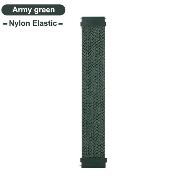 Grote foto drphone x nylon band elastische band maat l geschikt voor apple watch 42 44 mm groen kleding dames horloges