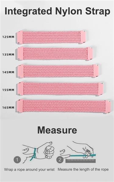 Grote foto drphone x nylon band elastische band maat l geschikt voor apple watch 42 44 mm groen kleding dames horloges