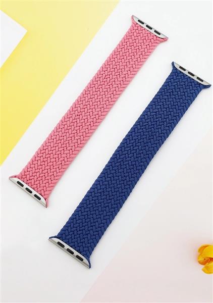 Grote foto drphone x nylon band elastische band maat s geschikt voor apple watch 38 40 mm roze kleding dames horloges