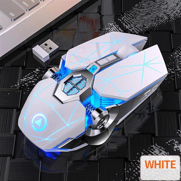 Grote foto elementkey dml3 draadloze usb 2.4ghz gaming muis met 7 kleuren verlichting stille optische ergonomi computers en software overige computers en software