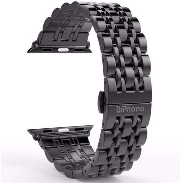 Grote foto drphone 7 kralen rvs armband horlogeband geschikt voor ios smartwatch 42 44 45mm inclusief ada kleding dames horloges