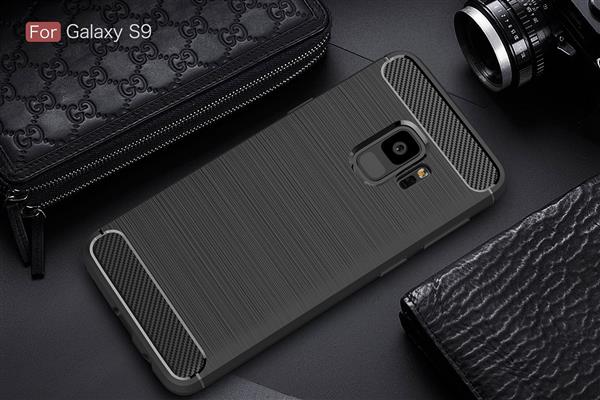 Grote foto samsung s9 geborsteld rugged tpu case ultimate drop proof siliconen case carbon fiber look telecommunicatie mobieltjes