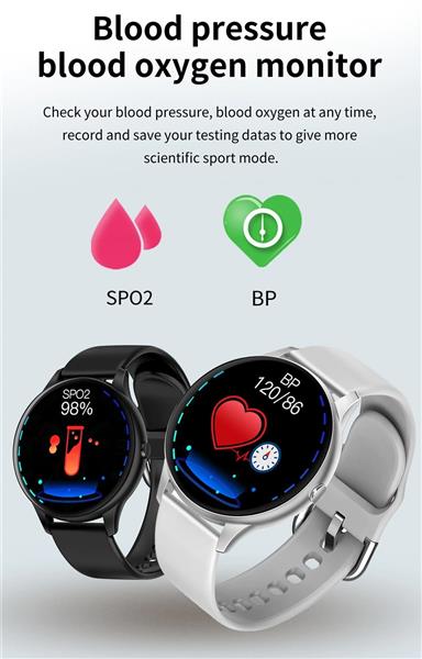 Grote foto drphone m20 spectra smartwatch voor mannen en vrouwen thermostaat hartslag lange batterij kleding dames horloges