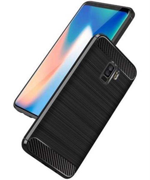 Grote foto samsung s9 plus geborsteld rugged tpu case ultimate drop proof siliconen case carbon fiber look telecommunicatie mobieltjes