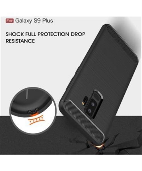 Grote foto samsung s9 plus geborsteld rugged tpu case ultimate drop proof siliconen case carbon fiber look telecommunicatie mobieltjes